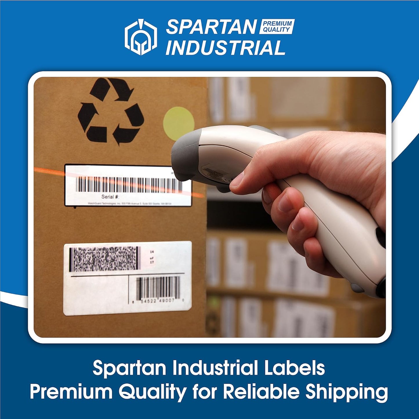 Spartan Industrial - Compatible Labels Replacement for DYMO 30857-2-1/4" X 4” Name Tag Labels (10 Pack)