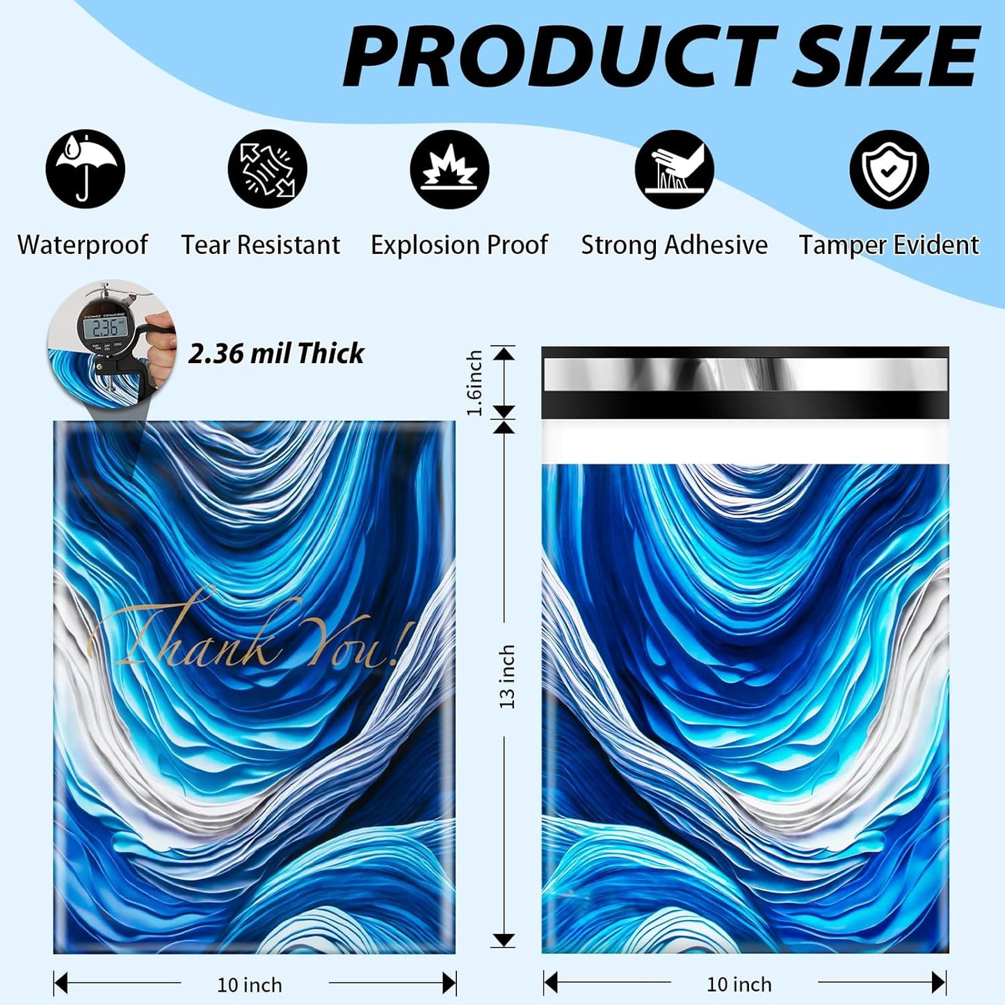 Oududianzi Poly Mailers 10x13, 50PCS Shipping Bags, Mailing Bags, Packaging Bags, Mailers Poly Bags for Shipping, Polymailer 10x13, Polymailers Packaging Bags for Small Bussiness