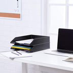 Amazon Basics Rectangular Stackable Office Letter Tray, Desk Organizer - Image 5