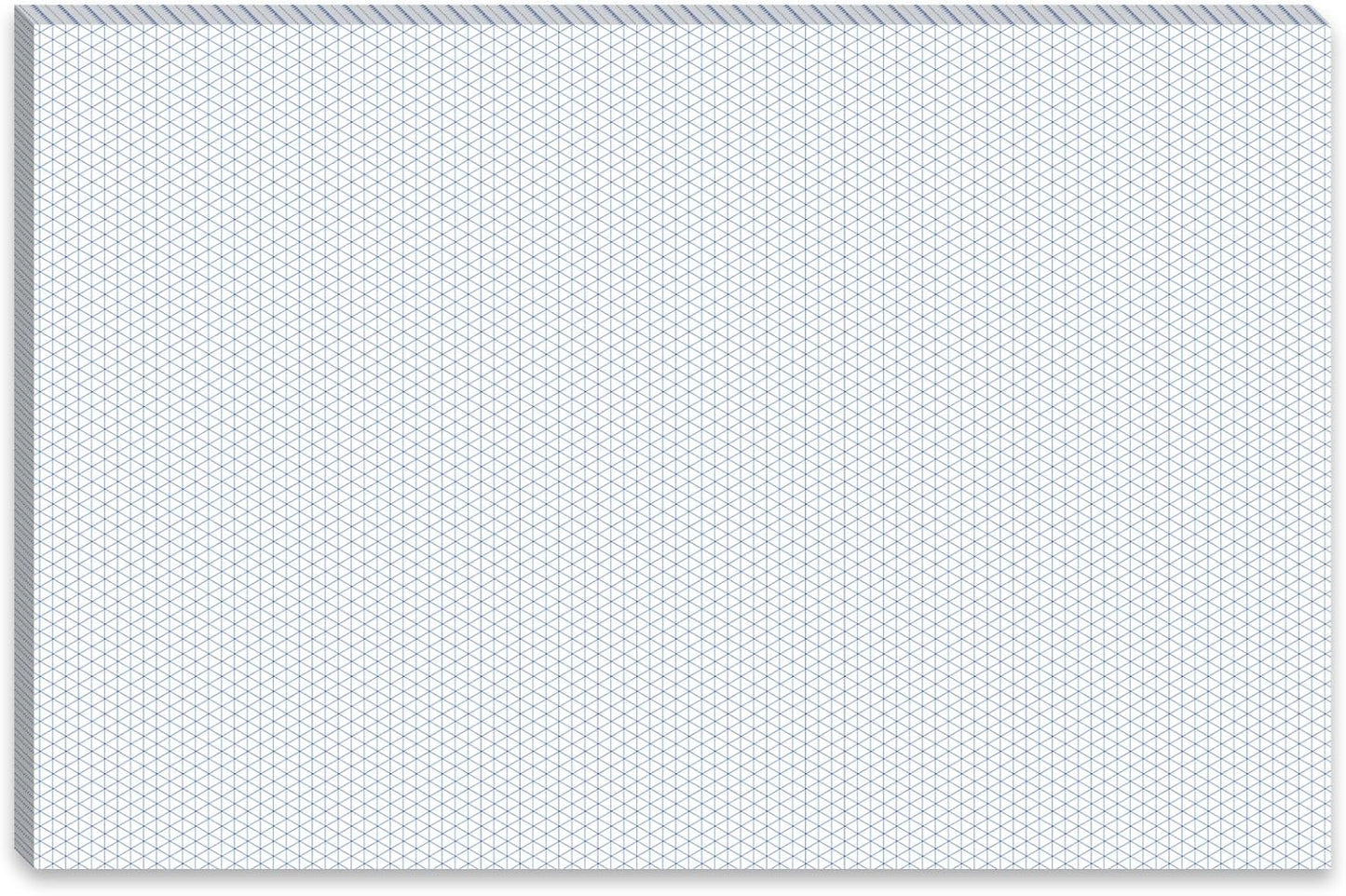 MotiMind 50 Sheets Isometric Graph Paper Pad Isometric Paper Drafting and Graph Pads for 3D Designs Architecture Landscaping Engineering Drafting (11x17)