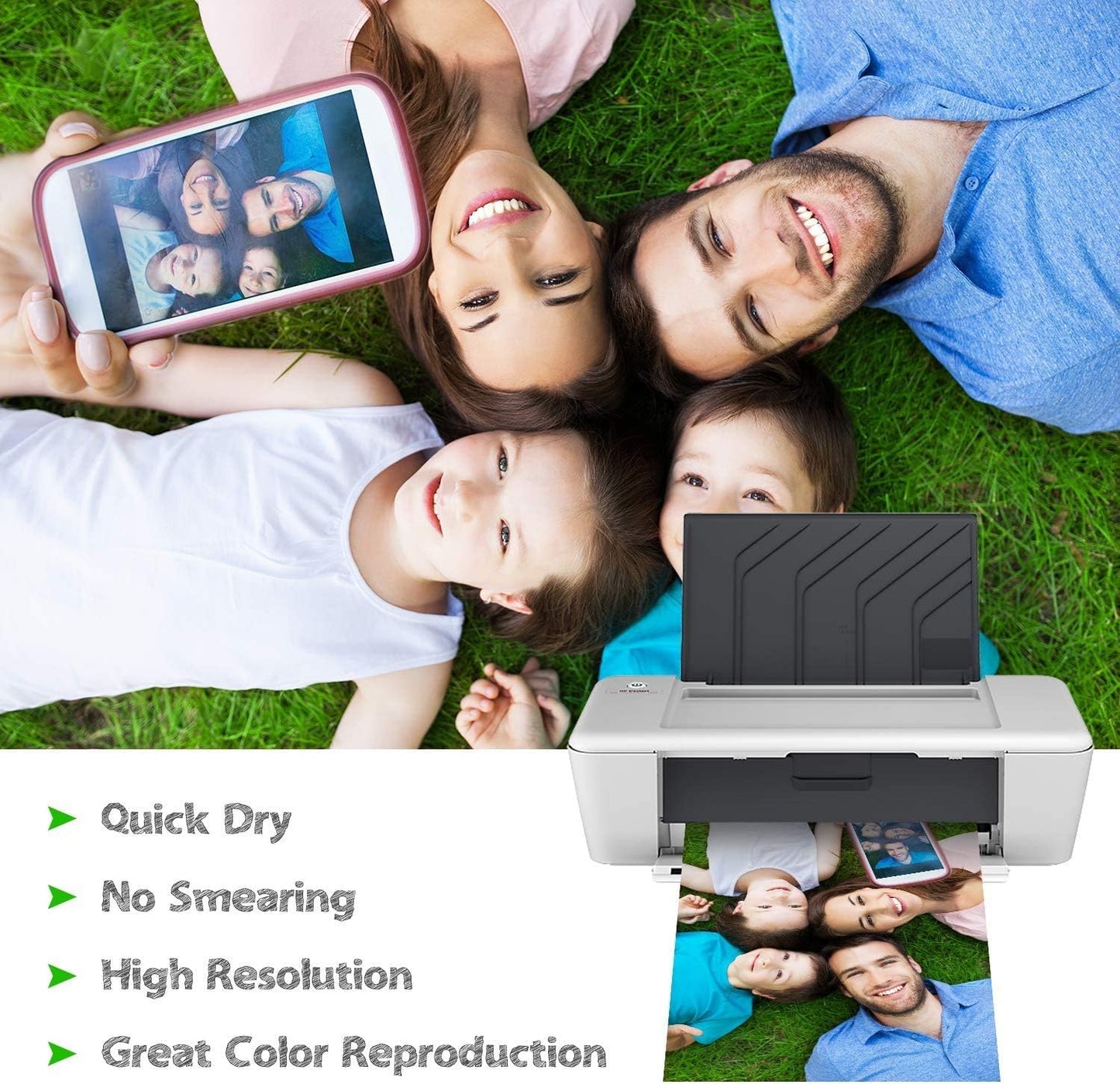 Koala Ultra Premium Photo Paper 8.5 x 11 In Satin Photo Printer Paper for Inkjet Printer Water-Resistant Semi Gloss 50 Sheets 72lb