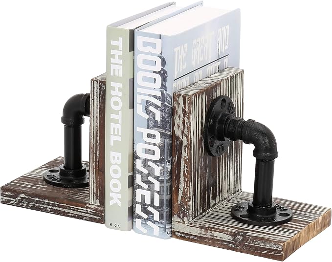 MyGift Decorative Bookends, Office Book Ends by MyGiftHome