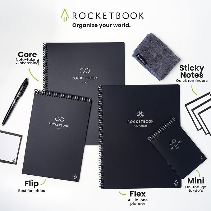 Rocketbook Reusable Sticky Notes, Restick and Reorganize Memo Pads, 16 - Image 8