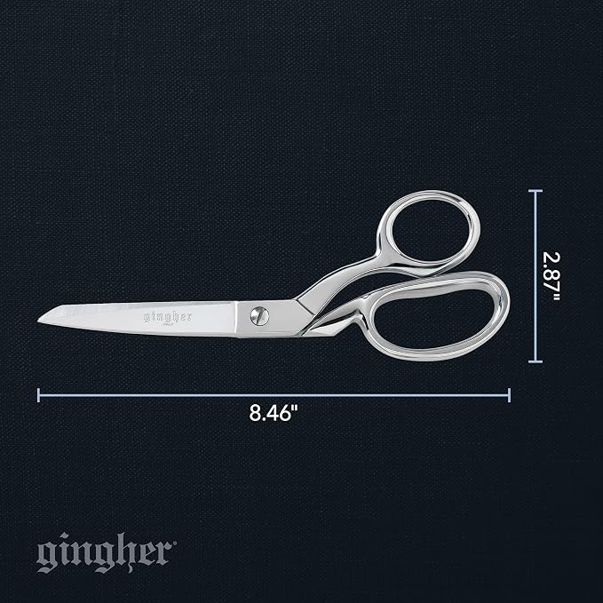 Gingher 8" Dressmaker's Fabric Scissors, Stainless Steel Shears, Sharp Knife - Image 4