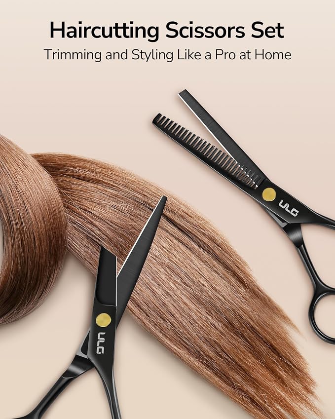 Hair Cutting Scissors Thinning Shears Kit ULG Professional Barber Hairdressing - Image 6
