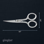 Gingher Curved Embroidery Scissors, Sharp Knife Edge Sewing Scissors - Image 6