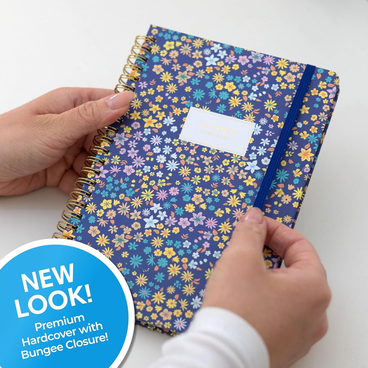 Blue Sky 2025-2026 Academic Year Weekly and Monthly Planner Calendar, July 2025 - June 2026, 12-Month, 5" x 8", Hard Cover, Wirebound, Storage Pocket, Laminated Tabs, Stickers, Becky