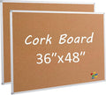 2 Pack Cork Board Bulletin Board 36 x 48, Office Board by Justdowhatyouwanttodo