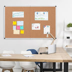 Extra Large Cork Bulletin Board 60" X 36", Foldable Notice Pin Board - Image 8