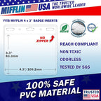 Mifflin-USA - ID Name Badge Holder - 4x3 Inch, Bulk 250 Pack - Quick Load - Image 3