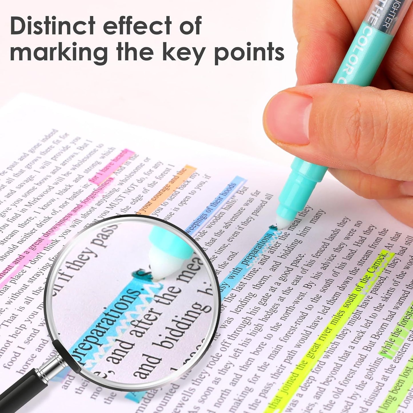 Erasable Highlighters Assorted Colors,10Pcs Chisel Tip Fluorescent And Pastel Erasable Markers,No Bleed Cute Highlighters for Bible,Smooth Writing Erasable pens
