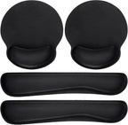 Yunsailing 4 Pcs Ergonomic Mouse Pad and Keyboard by Yunsailing