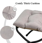 15" Folding Ottoman, Foldable Footrest Stool, Portable Small Foot Stool - Image 5
