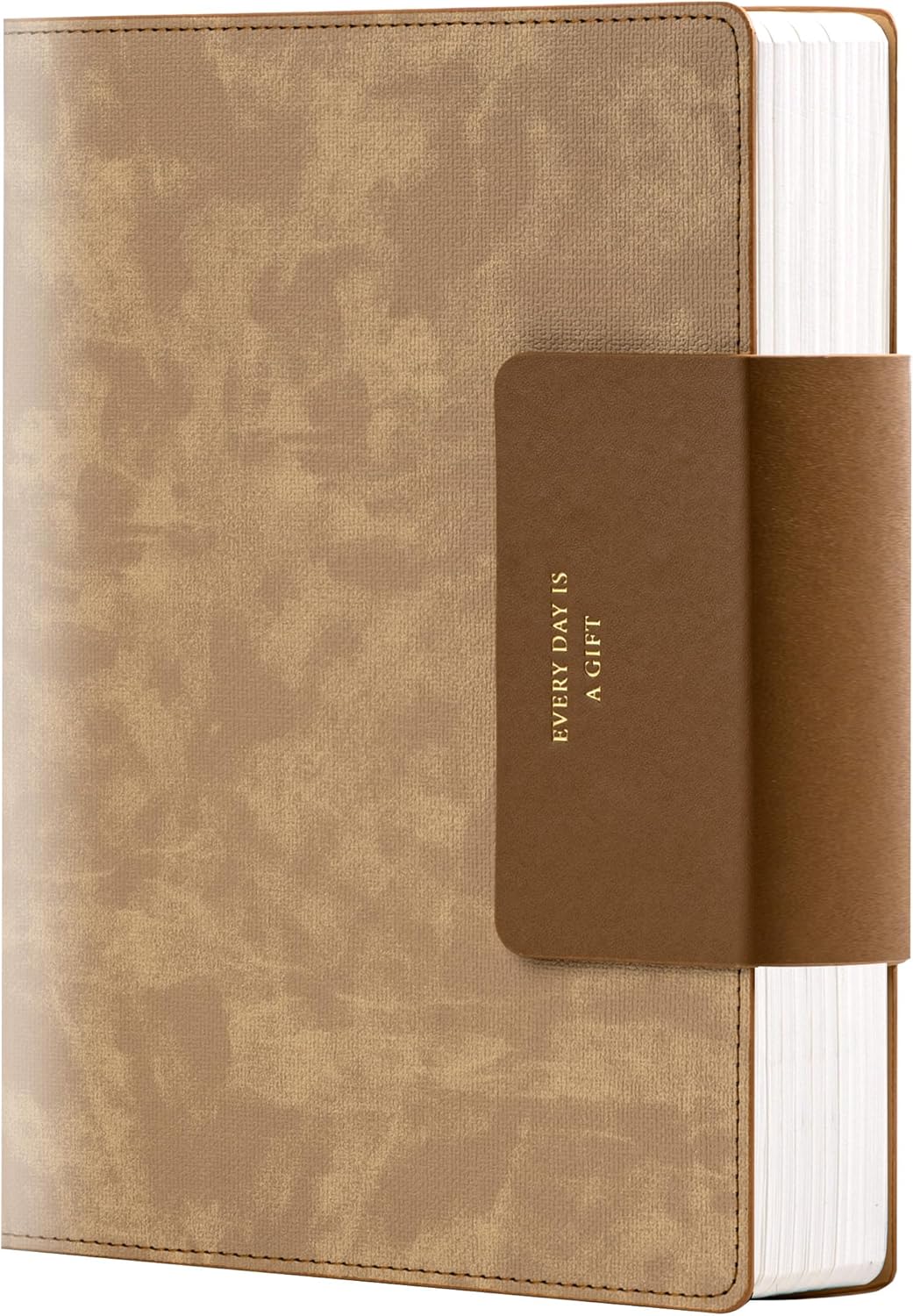 MINICAGIE Lined Leather Journals for Writing A5 Journaling Notebooks with 100 GSM Thick Paper Journal Notebook for Men & Women with Buckle Closure,Work Travel Note Taking Diary, 5.7" x 8.3", Brown