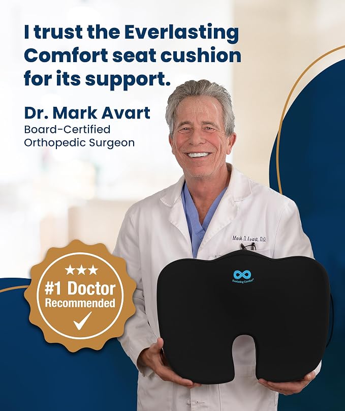 Everlasting Comfort Doctor Recommended Memory Foam Seat Cushion - Image 8