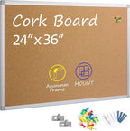 Cork Board Bulletin Board 24 x 36, Office Board by Justdowhatyouwanttodo
