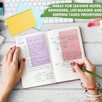 Seajan 48 Pcs Lined Sticky Notes 4 x 6 Self Stick Note Pads 6 Bright Colors - Image 4