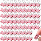 Yexiya 300 Pcs Small Binder Clips Sturdy 0.75 Inch Pink Paper Med Clips Office by Yexiya