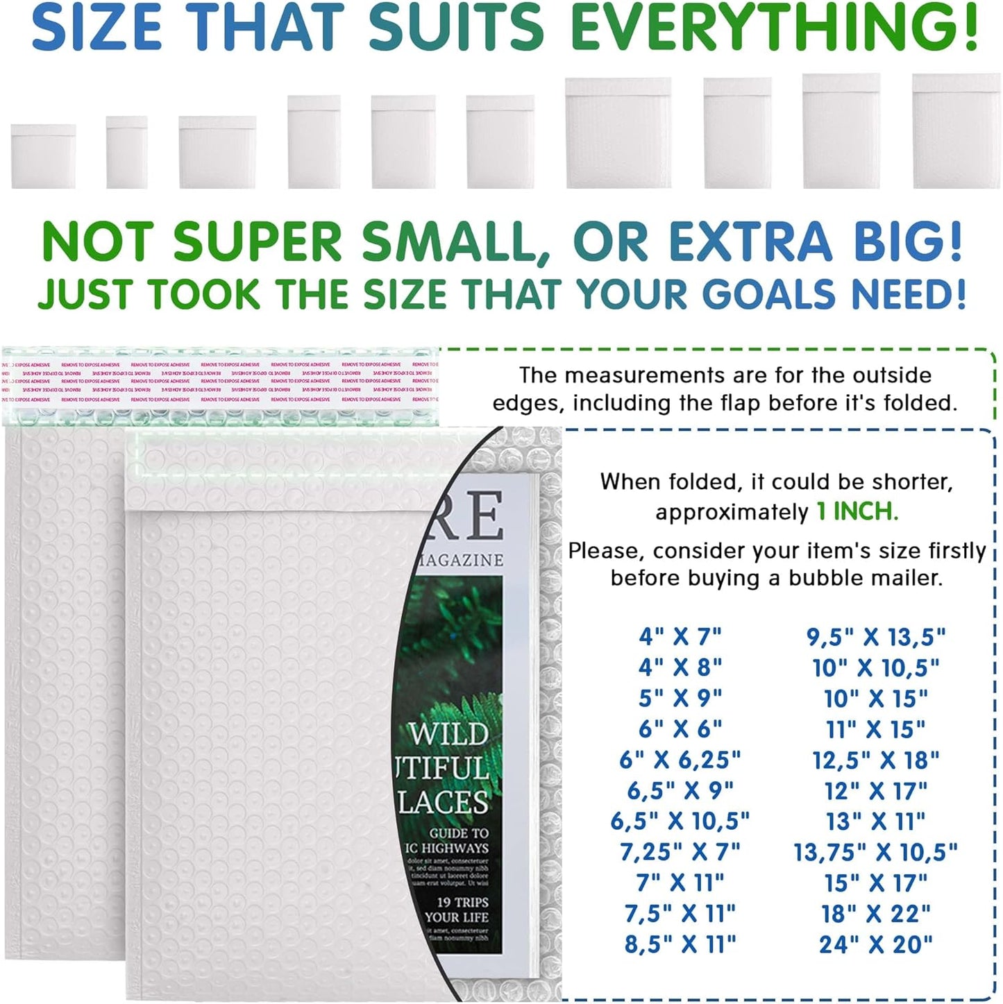 White Poly Bubble Mailers Self Seal, 5 x 9 Inch. Pack of 250 Bubble Packaging Envelopes for Shipping. Durable Padded Envelopes Waterproof. Self Seal Padded Mailers. Shipping Packages