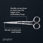 Gingher Double-Curved Embroidery and Appliqu Scissors - Image 2