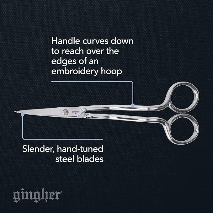 Gingher Double-Curved Embroidery and Appliqu Scissors - Image 2