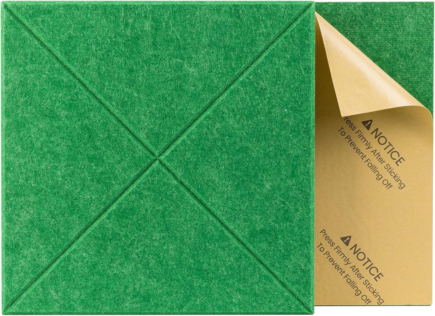 Sonicism 22 Pack X-Lined Acoustic Panels with Self-Adhesive, 12"X 12"X 0.4" Sound Proof Foam Panels, Decorative Soundproof Wall Panels, Sound Absorbing Tile for Home & Offices, Forest Green
