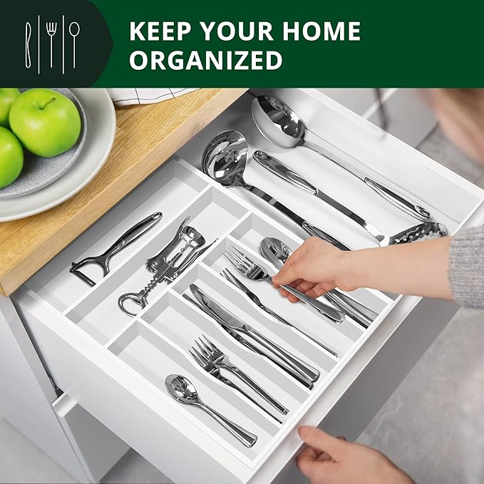 Luxury Bamboo Kitchen Drawer Organizer - Image 7