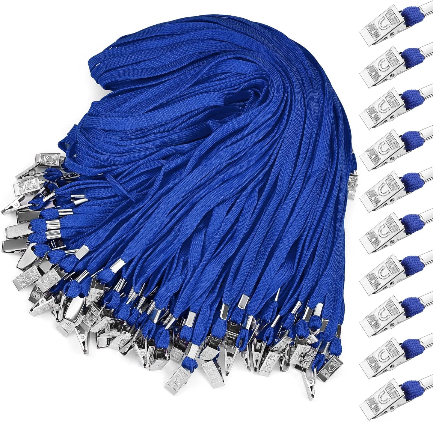 Marspark Lanyards Bulk with Clip Flat Neck Lanyard Badge Lanyard with Swivel Hook Lanyards for ID Cards Holder