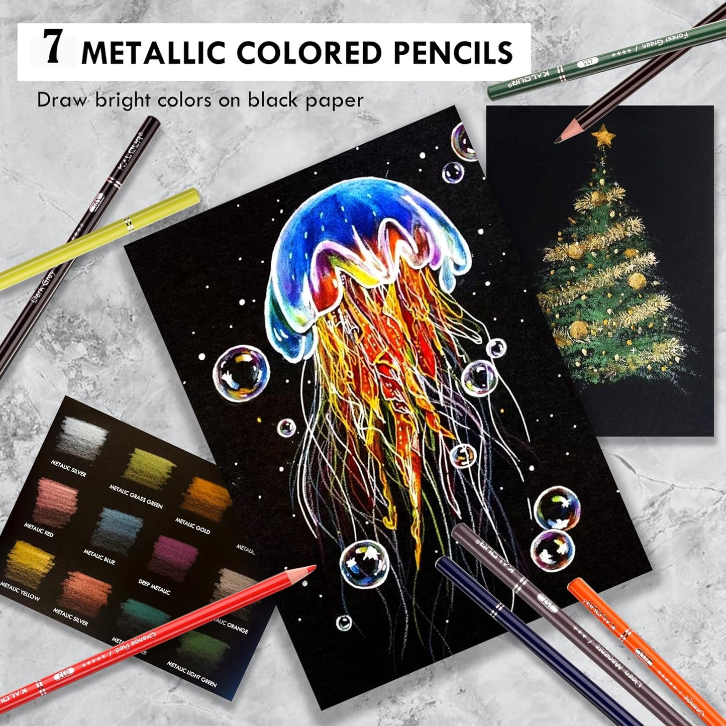 KALOUR Premium Colored Pencils,Set of 72 Colors,Artists Soft Core with Vibrant Color,with Zipper Slot Pencil Case,Ideal for Drawing Sketching Shading,Coloring Pencils for Adults Beginners (Blue)