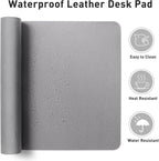 Aothia Faux Leather Desk Mat – Large Mouse Pad, Non-Slip PU Leather Blotter - Image 7