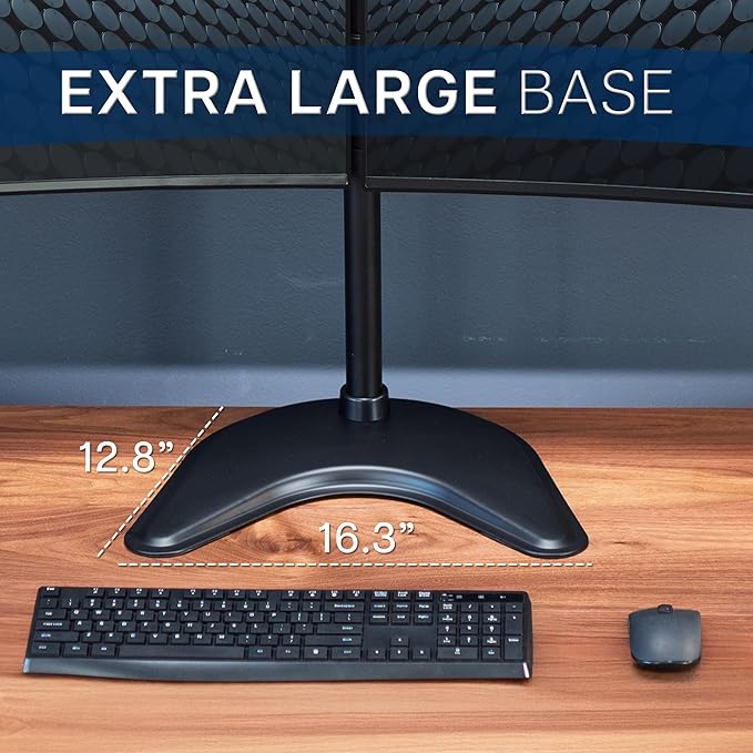 VIVO Dual LED LCD Monitor Free-Standing Desk Stand - Image 6