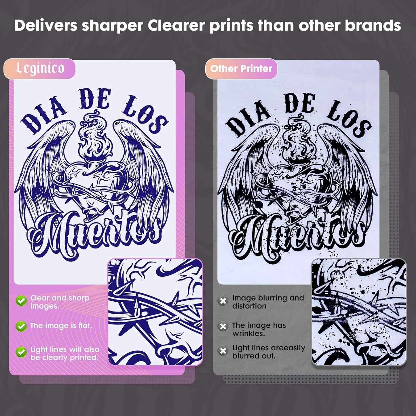 Tattoo Stencil Printer with 40pcs Transfer Paper, Bluetooth Thermal Tattoo Printer Machine for Beginners & Artists, Compatible with Android & iOS, PC(Pink)