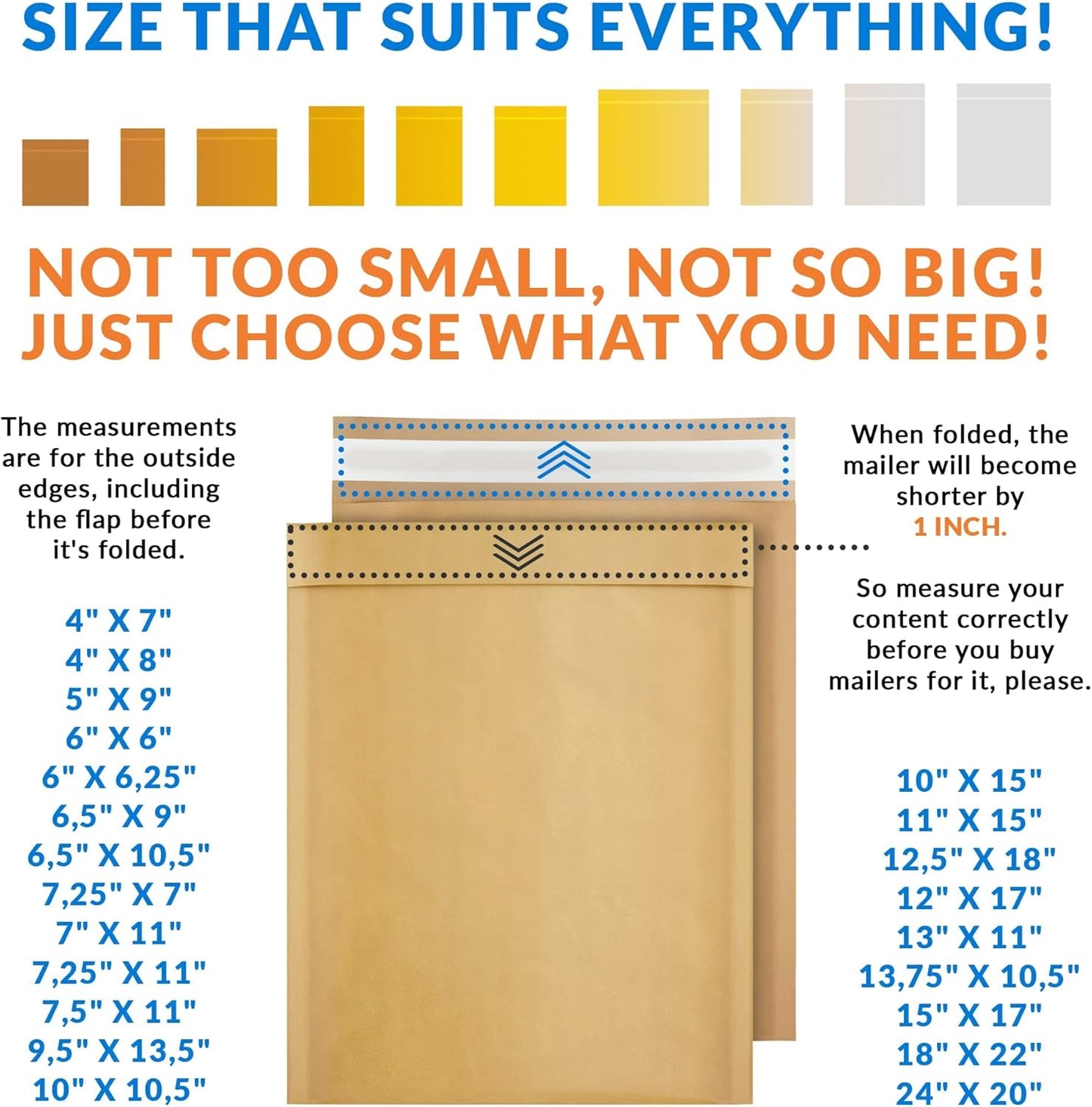 ABC PACK & SUPPLY Brown Kraft Bubble Mailer Envelopes, 10.5 x 15 Inches. 10 Pack Mail Padded Envelopes Self Seal. Kraft Bubble Mailers. Tear-Resistant Mailing Envelope Padded. Sturdy Paper Mailer