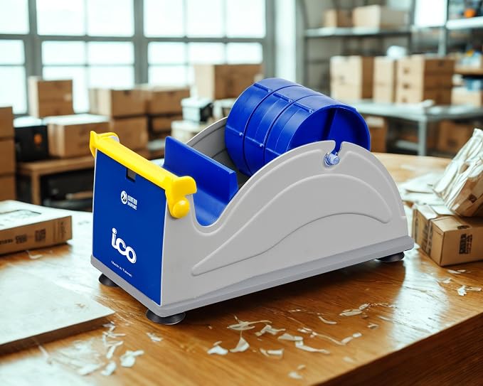 ICO by Excell Triple Premium Extra Wide Metal Multi-Rolls Desktop Tape Dispenser - Image 7