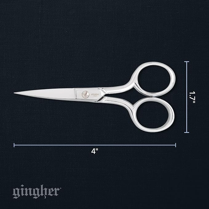 Gingher 4" Embroidery Scissors, Precision Craft Scissors, Hand-Tuned Blades & - Image 8