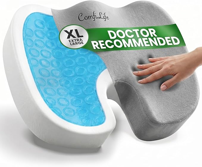ComfiLife Extra Large Gel & Memory Foam Seat Cushion by ComfiLife