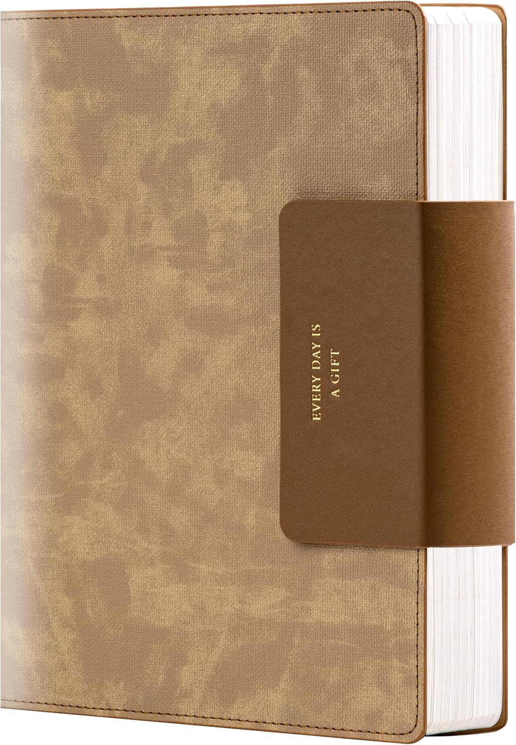Leather Journal for Men 320 Pages B5 Large Journaling Notebooks with 100 GSM Thick Paper Journals for Writing Notebook for Men & Women with Buckle Closure Work Diary, 7.28" x 10.23", Brown