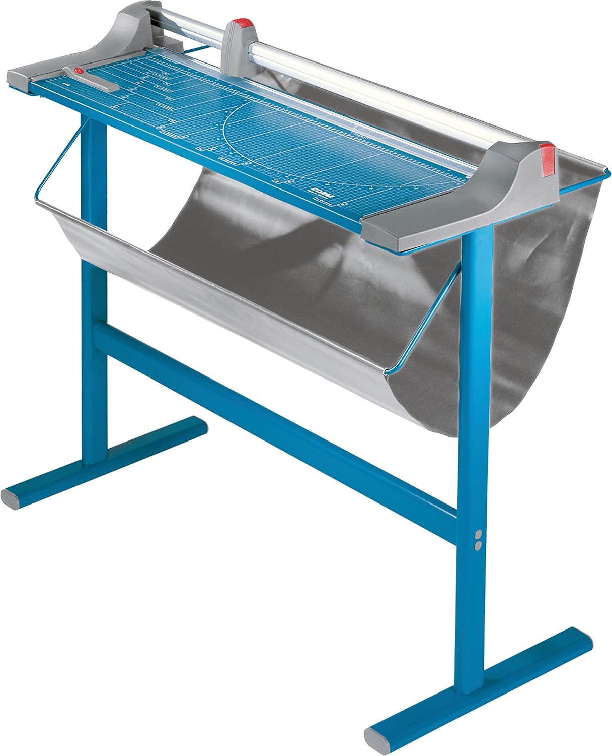 Dahle 448s Premium Rotary Trimmer w/Stand, 51" Cut Length, 20 Sheet Capacity, Self-Sharpening, Automatic Clamp, German Engineered Paper Cutter