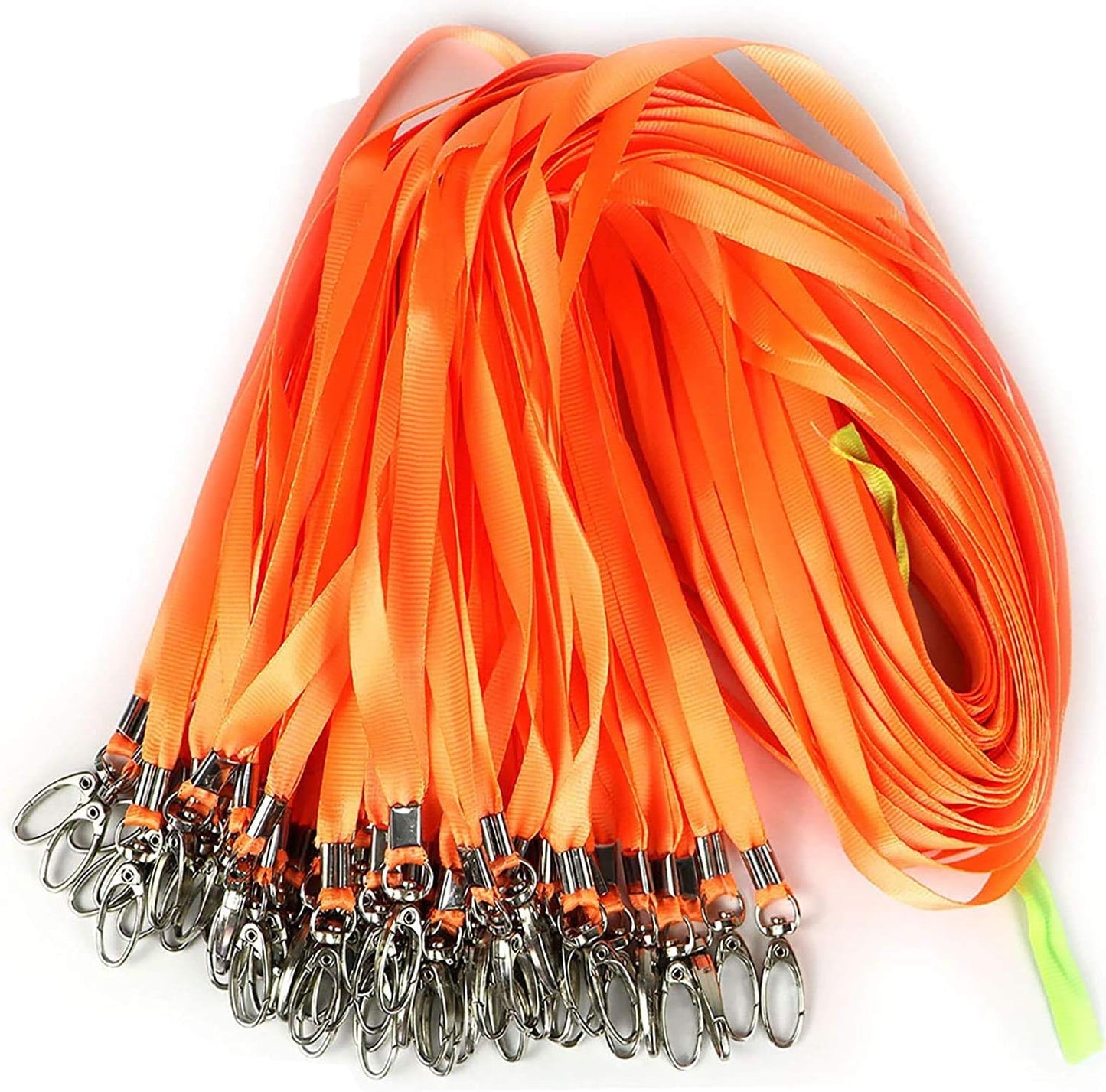 Lanyards 100Pcs Bulk Lanyard for Id Badges,Badge Lanyards Swivel Hooks Clips Great for Name Tags Badge