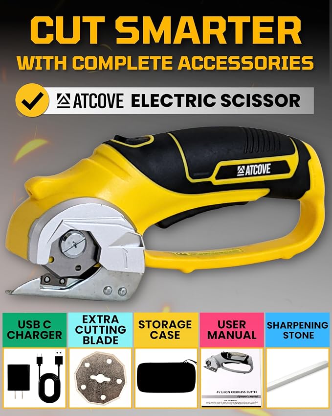 Cordless Electric Scissors - 4V Rechargeable Cardboard Cutter - Electric Box - Image 6