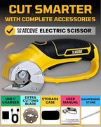 Cordless Electric Scissors - 4V Rechargeable Cardboard Cutter - Electric Box - Image 6