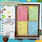 Crtiin 4 Pads Large Sticky Notes 8.5x11 Inch Lined Jumbo Sticky Notes - Image 6