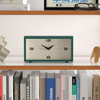 JONES CLOCKS® Odeon Desk Clock | Modern Rectangular Design | Green | Stylish - Image 3