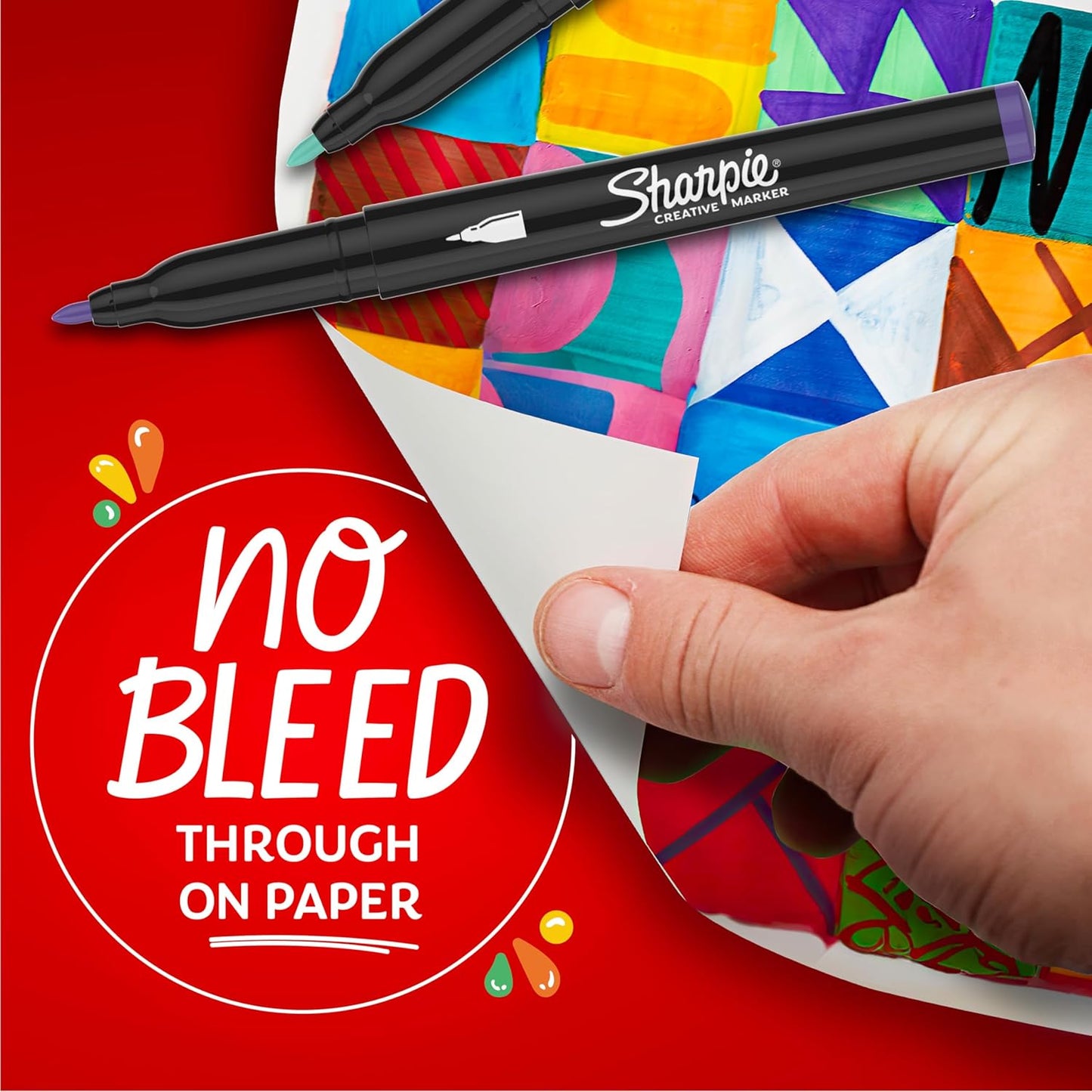 Sharpie Creative Markers, Water-Based Acrylic Paint Markers, Fine Tip, Assorted, 5 Count