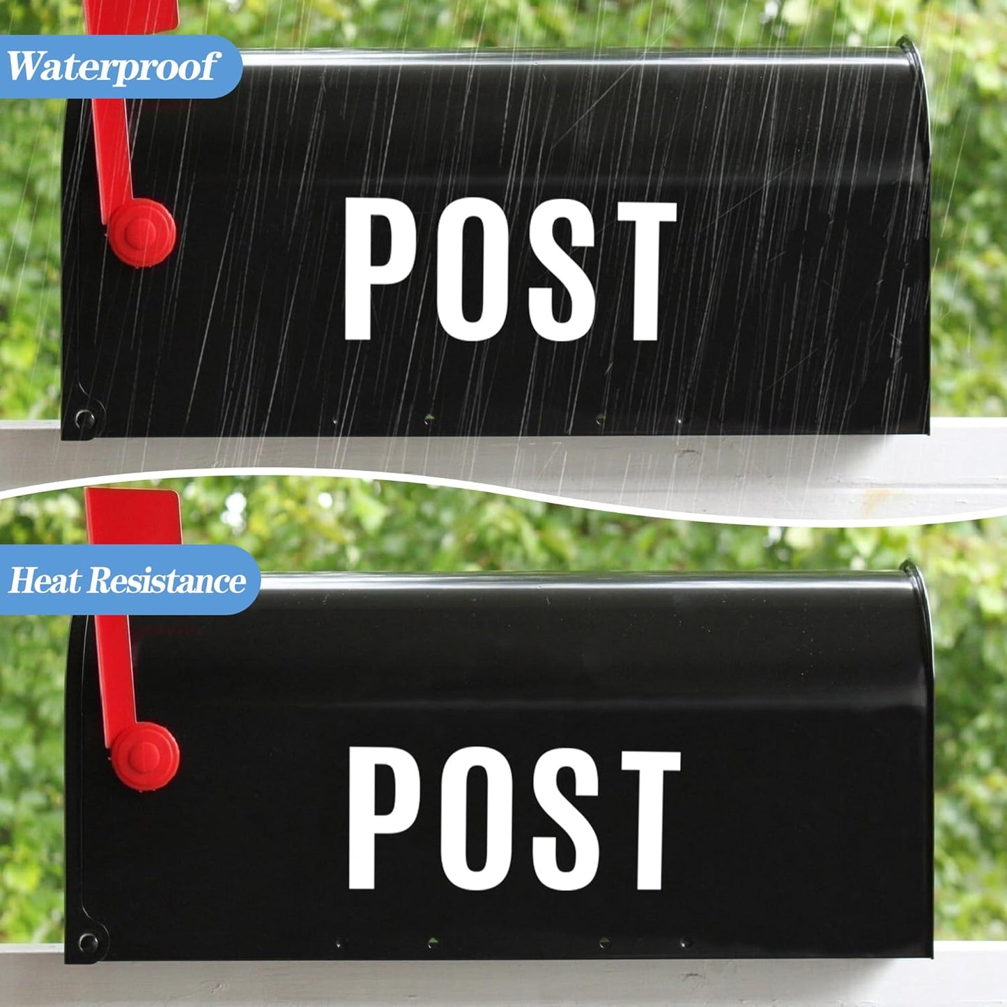 420 PCS 42 Sheets Letter Stickers Big Font Mailbox Numbers and Letters Self Adhesive Vinyl Waterproof Alphabet Number Stickers for Mailbox House Address, Cars, Poster, Business Decor (5 Inch,White)