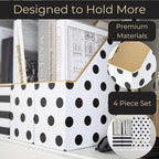 BLU MONACO | Cardboard Magazine File Holder Set of 4 | Vertical Magazine File - Image 7