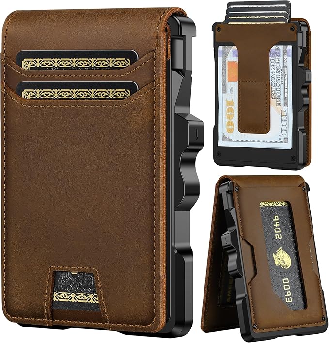 furid Genuine Leather Wallet for Men: Slim RFID Minimalist Wallets by FURID
