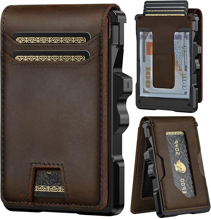 furid Genuine Leather Wallet for Men: Slim RFID Minimalist Wallets by FURID