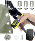 HAPDEN Grommet Tool Kit 1/2 1/4 3/8 Multi-Size Hole Punch, Eyelets and Grommets by HAPDEN
