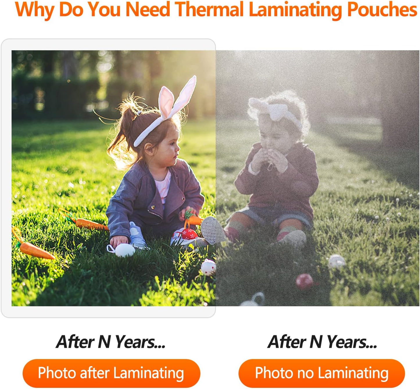 Thermal Laminating Pouches, 9 x 11.5 Inches Laminating Sheets, 3 mil Thick Laminate Sheets, 200 Pack,Clear